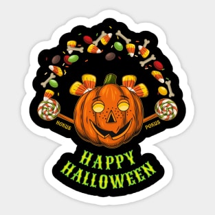 Happy halloween label Sticker